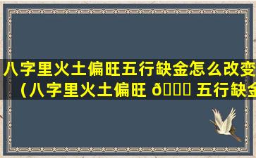 八字里火土偏旺五行缺金怎么改变（八字里火土偏旺 🐕 五行缺金怎么改变运势）